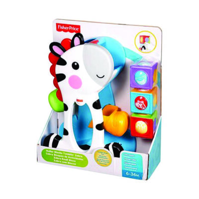 Foto do Brinquedo Zebra Blocos Surpresa da Fisher Price na embalagem