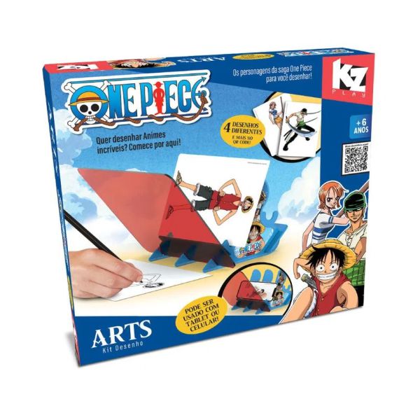 Foto do jogo Arts Kit Desenho do One Piece na embalagem