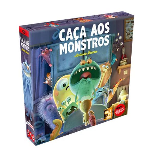 Foto do Jogo Caça Aos Monstros da Editora Galápagos na embalagem